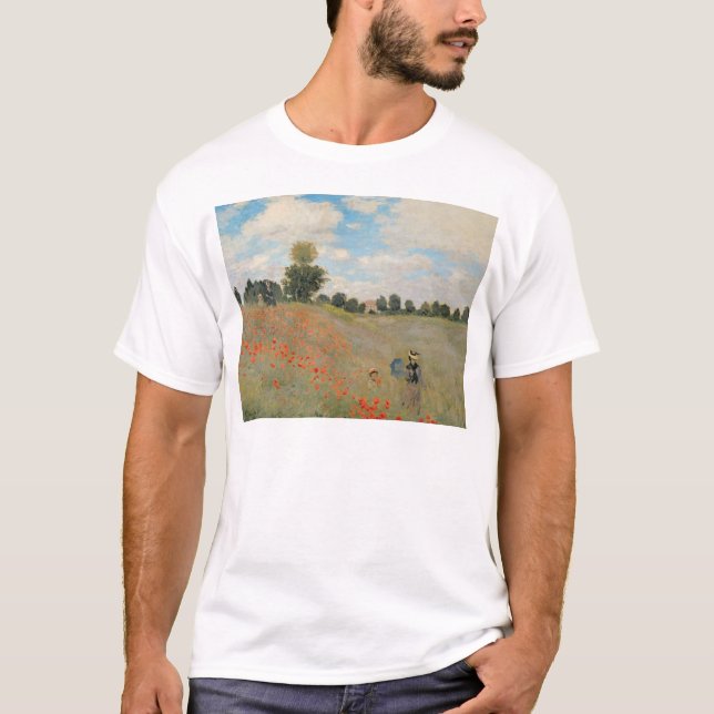 Claude Monet | Wild Poppies, near Argenteuil T-Shirt (Front)