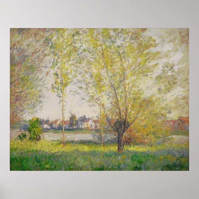 Claude Monet - Willows of Vetheuil Poster (Front)