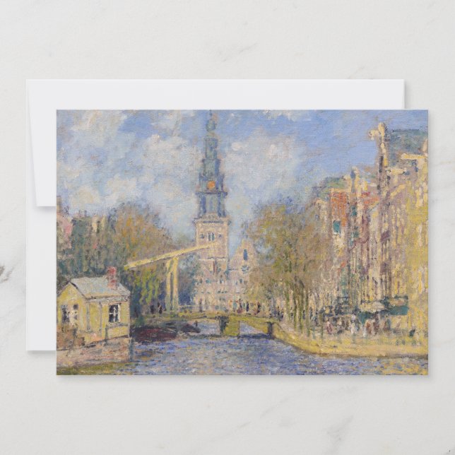 Claude Monet - Windmills near Zaandam Thank You Card (Front)