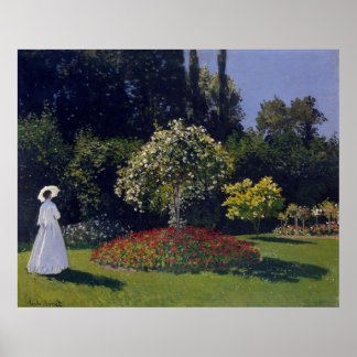 Claude Monet Woman in a Garden Poster