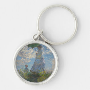 Claude Monet Woman with a Parasol 1875 Key Ring