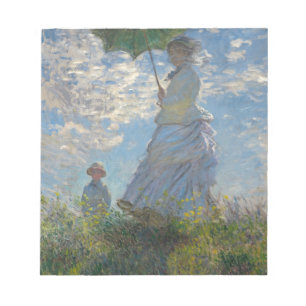 Claude Monet Woman with a Parasol 1875 Notepad