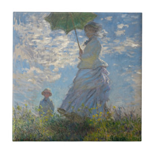 Claude Monet Woman with a Parasol 1875 Tile