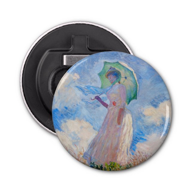 Claude Monet - Woman with a Parasol facing left Bottle Opener (Front)