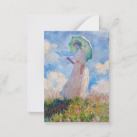 Claude Monet - Woman with a Parasol facing left