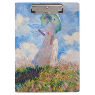 Claude Monet - Woman with a Parasol facing left Clipboard