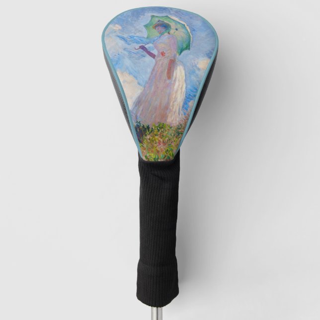 Claude Monet - Woman with a Parasol facing left Golf Head Cover (Front)