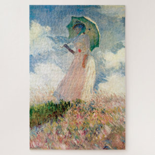 Claude Monet – Woman with a Parasol, Facing Left Jigsaw Puzzle