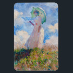 Claude Monet - Woman with a Parasol facing left Magnet<br><div class="desc">Study of a Figure Outdoors,  also known as Woman with a Parasol/Umbrella facing left. By Claude Monet in 1886.</div>
