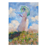 Claude Monet - Woman with a Parasol facing left