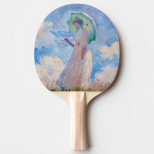 Claude Monet - Woman with a Parasol facing left Ping Pong Paddle