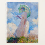 Claude Monet - Woman with a Parasol facing left Planner<br><div class="desc">Study of a Figure Outdoors,  also known as Woman with a Parasol/Umbrella facing left. By Claude Monet in 1886.</div>