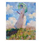 Claude Monet - Woman with a Parasol facing left