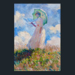 Claude Monet - Woman with a Parasol facing left Poster<br><div class="desc">Study of a Figure Outdoors,  also known as Woman with a Parasol/Umbrella facing left. By Claude Monet in 1886.</div>