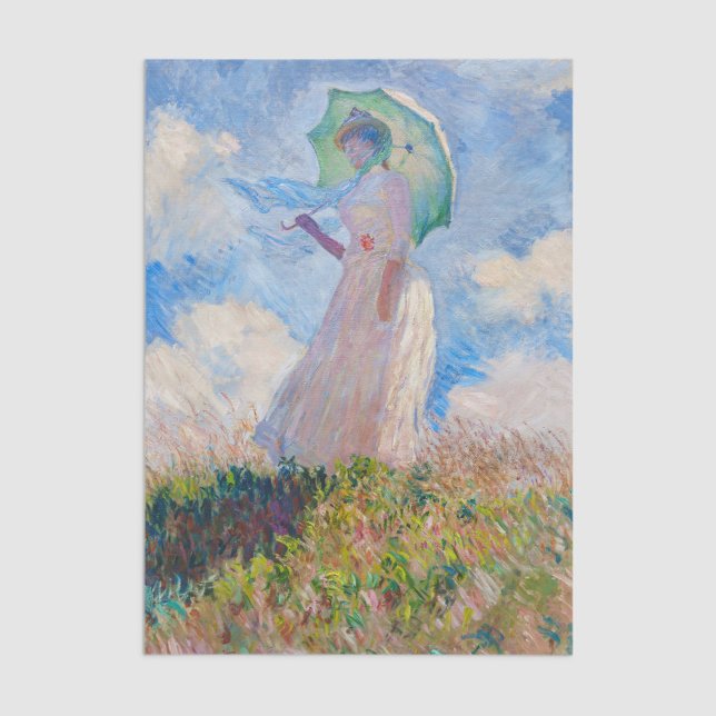 Claude Monet - Woman with a Parasol facing left Tissue Paper (Creator Uploaded)