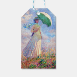 Claude Monet - Woman with a Parasol facing right Gift Tags