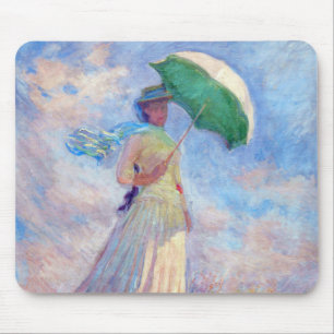 Claude Monet - Woman with a Parasol facing right Mouse Mat