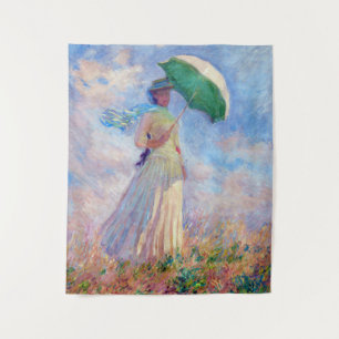 Claude Monet - Woman with a Parasol facing right Tapestry