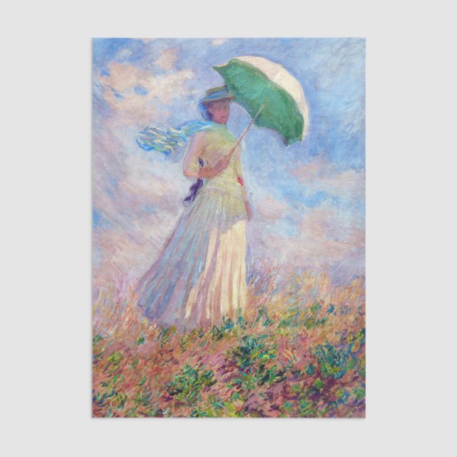 Claude Monet - Woman with a Parasol facing right Tissue Paper (Creator Uploaded)