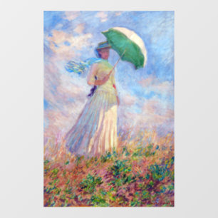 Claude Monet - Woman with a Parasol facing right Window Cling