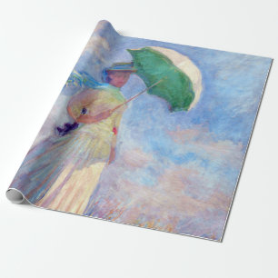 Claude Monet - Woman with a Parasol facing right Wrapping Paper