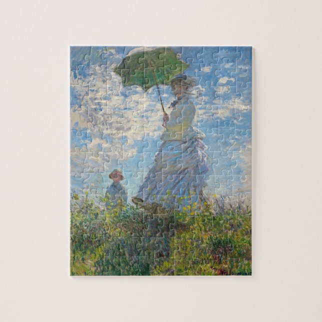 Claude Monet | Woman with a Parasol Jigsaw Puzzle (Vertical)
