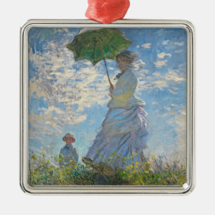 Claude Monet   Woman with a Parasol Metal Tree Decoration