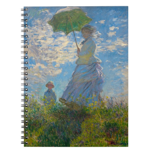 Claude Monet Woman with a Parasol Notebook (Front)
