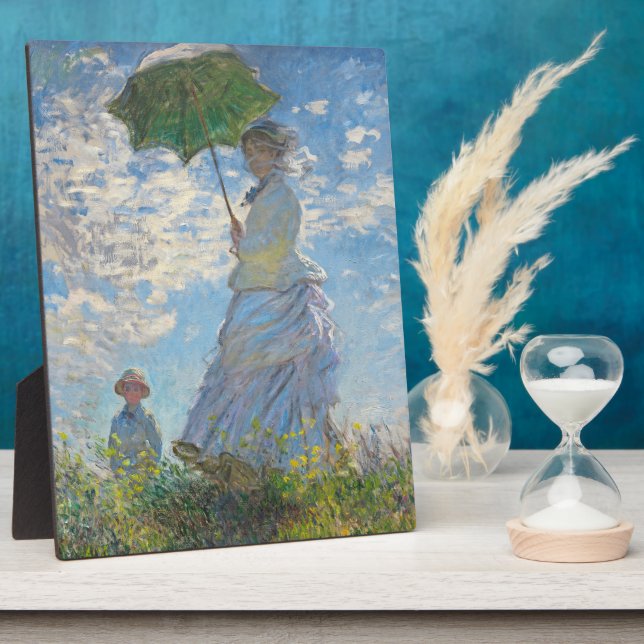 Claude Monet | Woman with a Parasol Plaque (Side)