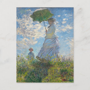Claude Monet   Woman with a Parasol Postcard