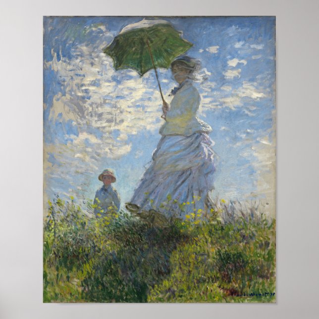 Claude Monet Woman With A Parasol Poster (Front)