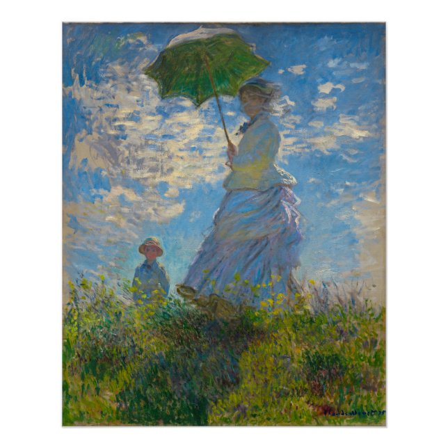Claude Monet Woman with a Parasol Poster (Front)