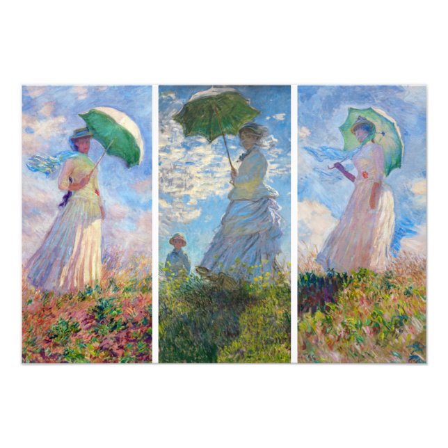 Claude Monet -  Woman with a Parasol serie Photo Print (Front)