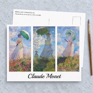 Claude Monet - Woman with a Parasol serie Postcard