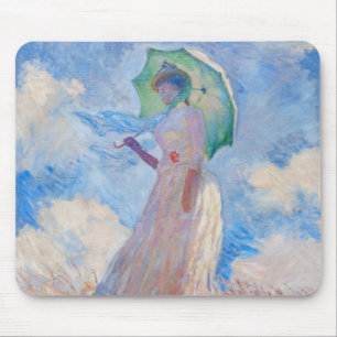 Claude Monet - Woman with a Parasol/Umbrella Mouse Mat