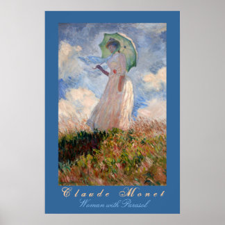 Claude Monet: Woman with Parasol Poster