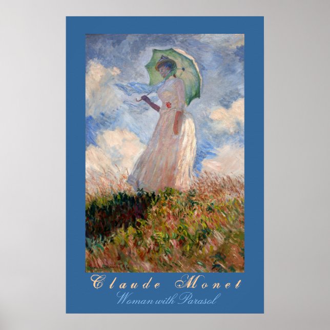 Claude Monet: Woman with Parasol Poster (Front)
