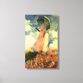 Claude Monet - Woman with sunshade Canvas Print