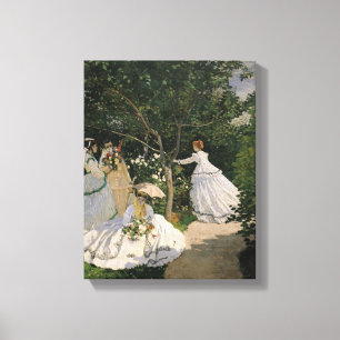 Claude Monet Women in the Garden, 1866 Canvas Print