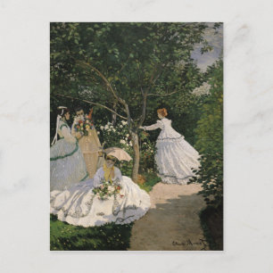 Claude Monet   Women in the Garden, 1866 Postcard