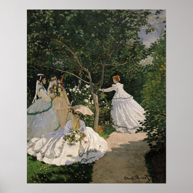 Claude Monet | Women in the Garden, 1866 Poster (Front)
