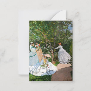 Claude Monet - Women in the Garden Card