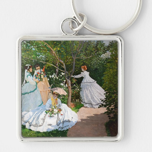 Claude Monet - Women in the Garden Key Ring (Front)