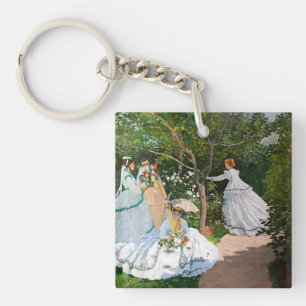 Claude Monet - Women in the Garden Key Ring