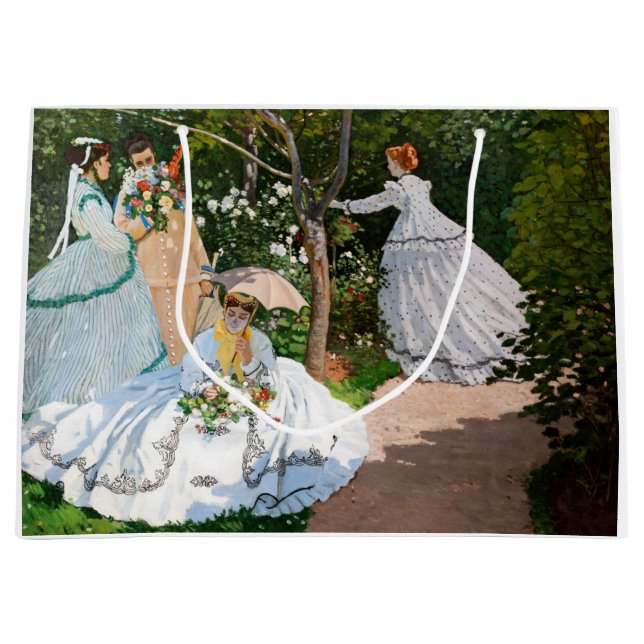 Claude Monet - Women in the Garden Large Gift Bag (Front)
