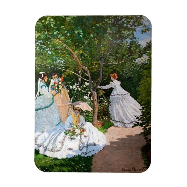 Claude Monet - Women in the Garden Magnet (Vertical)
