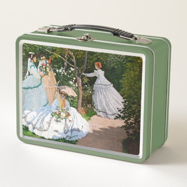 Claude Monet - Women in the Garden Metal Lunch Box (Front)