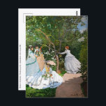 Claude Monet - Women in the Garden Postcard<br><div class="desc">Women in the Garden / Femmes au jardin - Claude Monet,  Oil on Canvas, 1866</div>