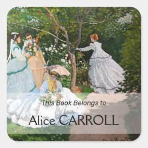 Claude Monet - Women in the Garden Square Sticker
