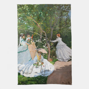 Claude Monet - Women in the Garden Tea Towel